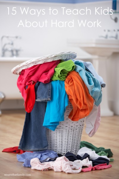Pile of dirty washing in bathroom