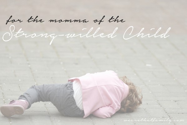 for the momma of the strong willed child